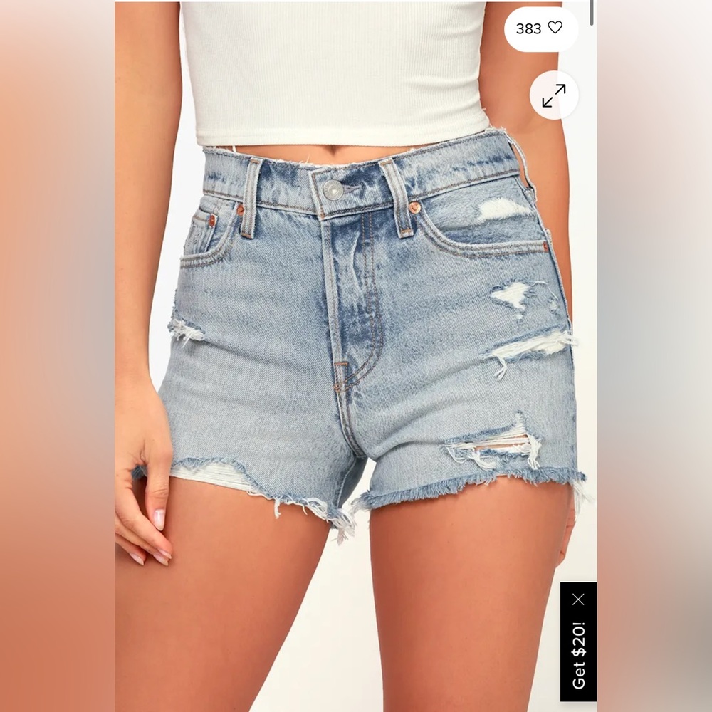 EUC Levis Wedgie Shorts